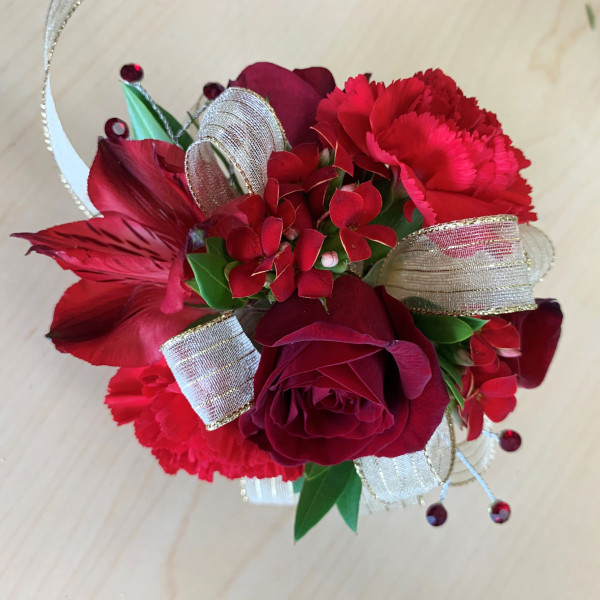 Red Riches Corsage