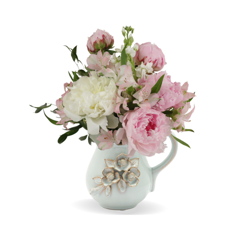 Antique Peonies Pitcher  - Same Day Delivery